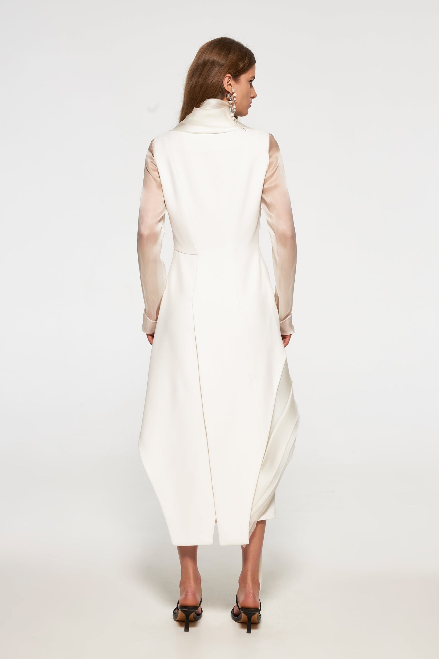 Tuxedo jacket with organza layers VALERY KOVALSKA