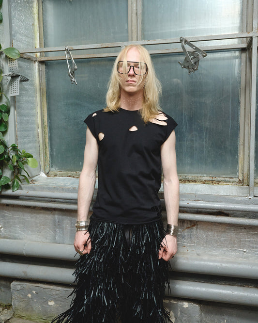 LONG CUTOUT TANK TOP THEO