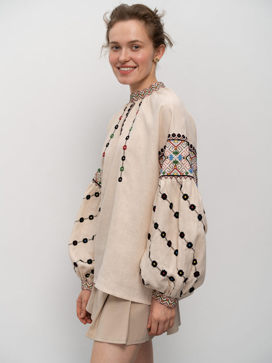 Women's shirt of the Opillia region Berezhany ETNODIM