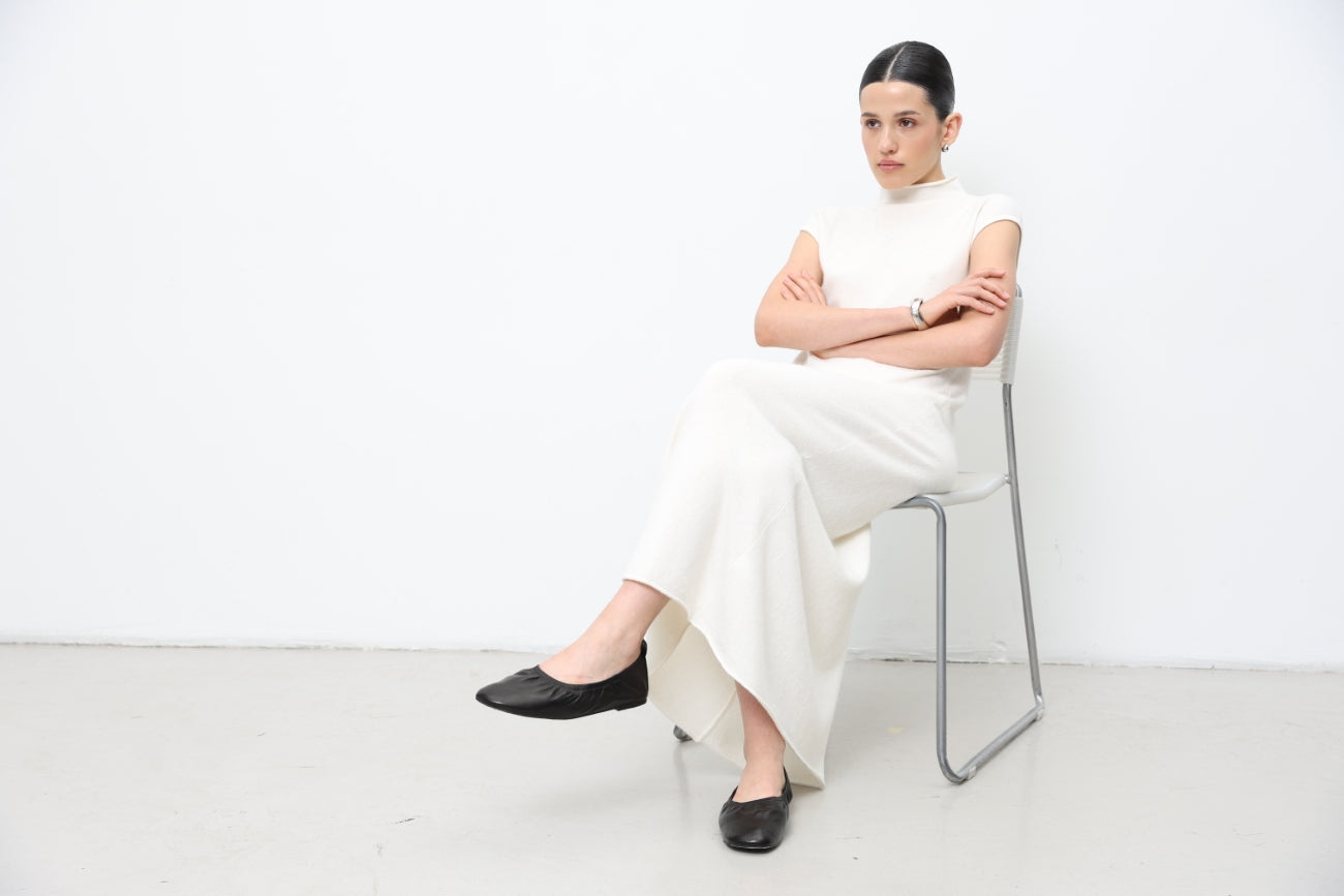 Sleeveless Lambswool Maxi Dress 91LAB