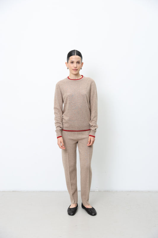 Long-Sleeved Lambswool Jumper 91LAB