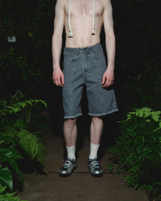 FADED BERMUDA BAGGY SHORTS THEO