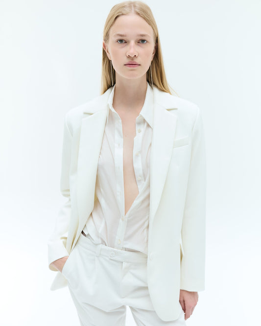 Ivory oversized jacket NOVITSKA