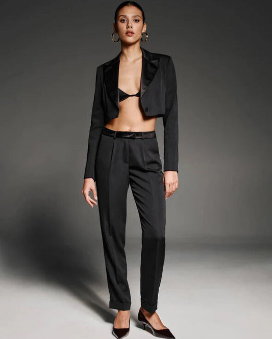 Cropped smoking jacket NOVITSKA