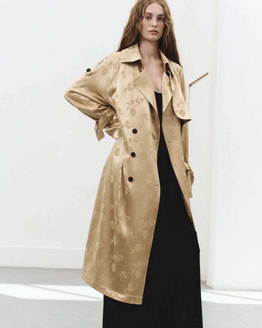 VISCOSE COAT KATERINA KVIT
