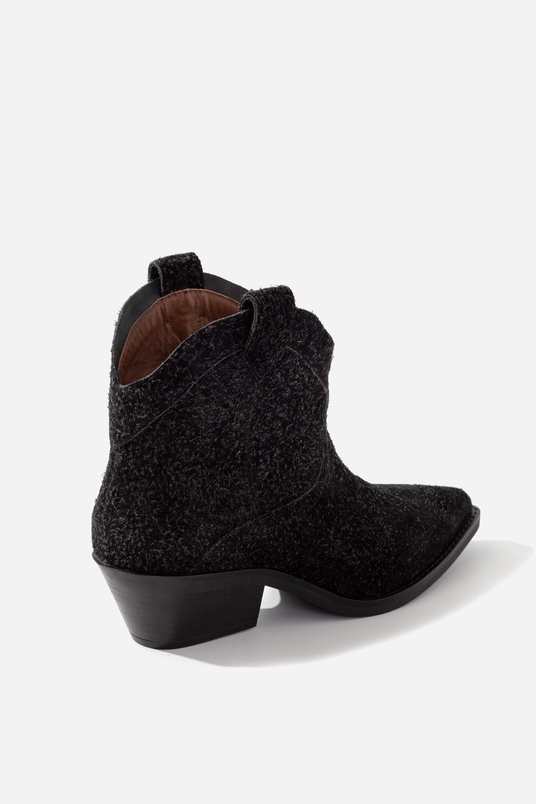 ANNIE black suede cowboy boots KACHOROVSKA
