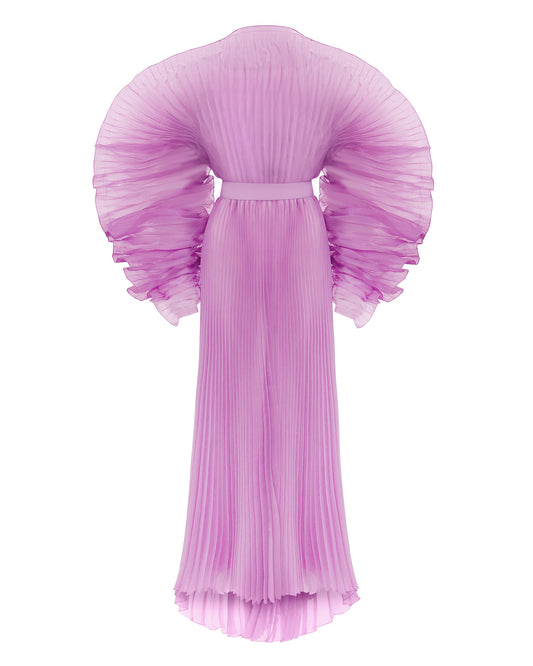 Alisha Pleated Purple Dress J’AMEMME
