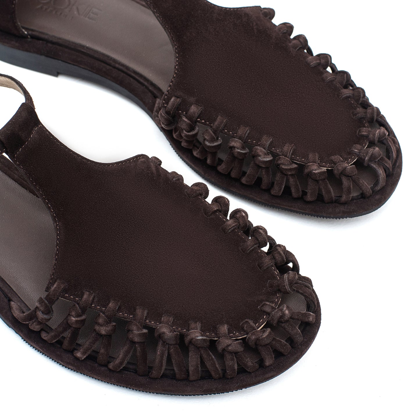 Anatomically shaped Fisherman brown sandals LOOKIE ATELIER
