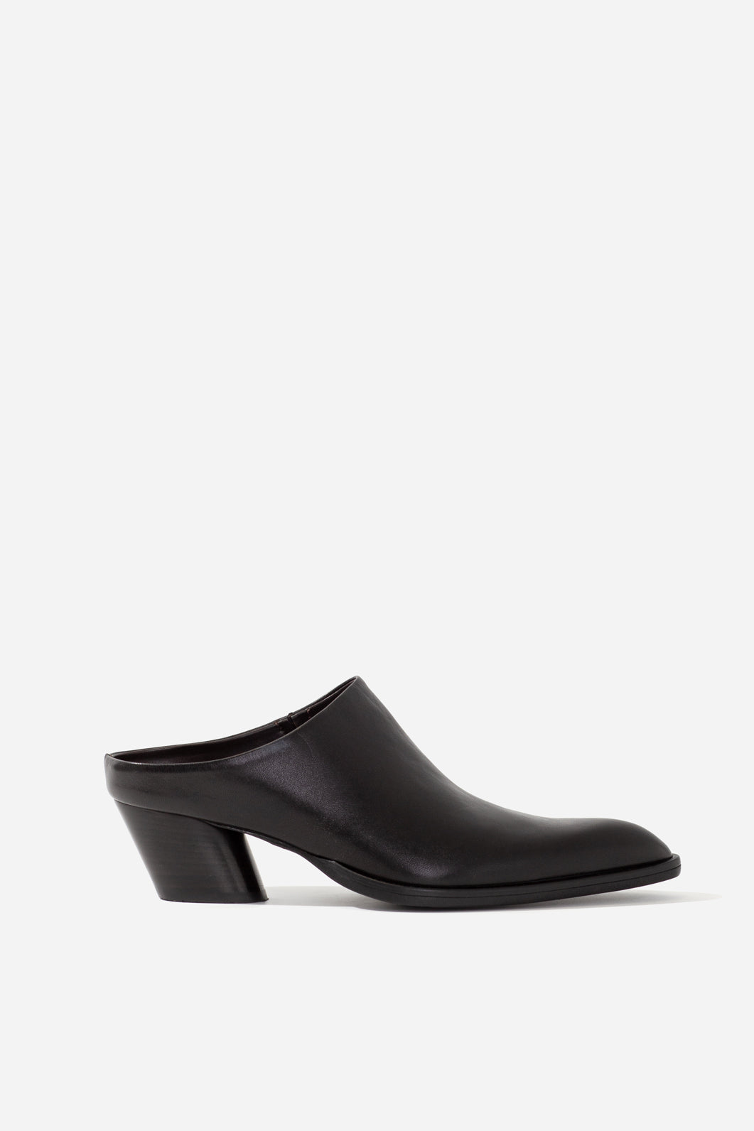 BERTA black mules KACHOROVSKA