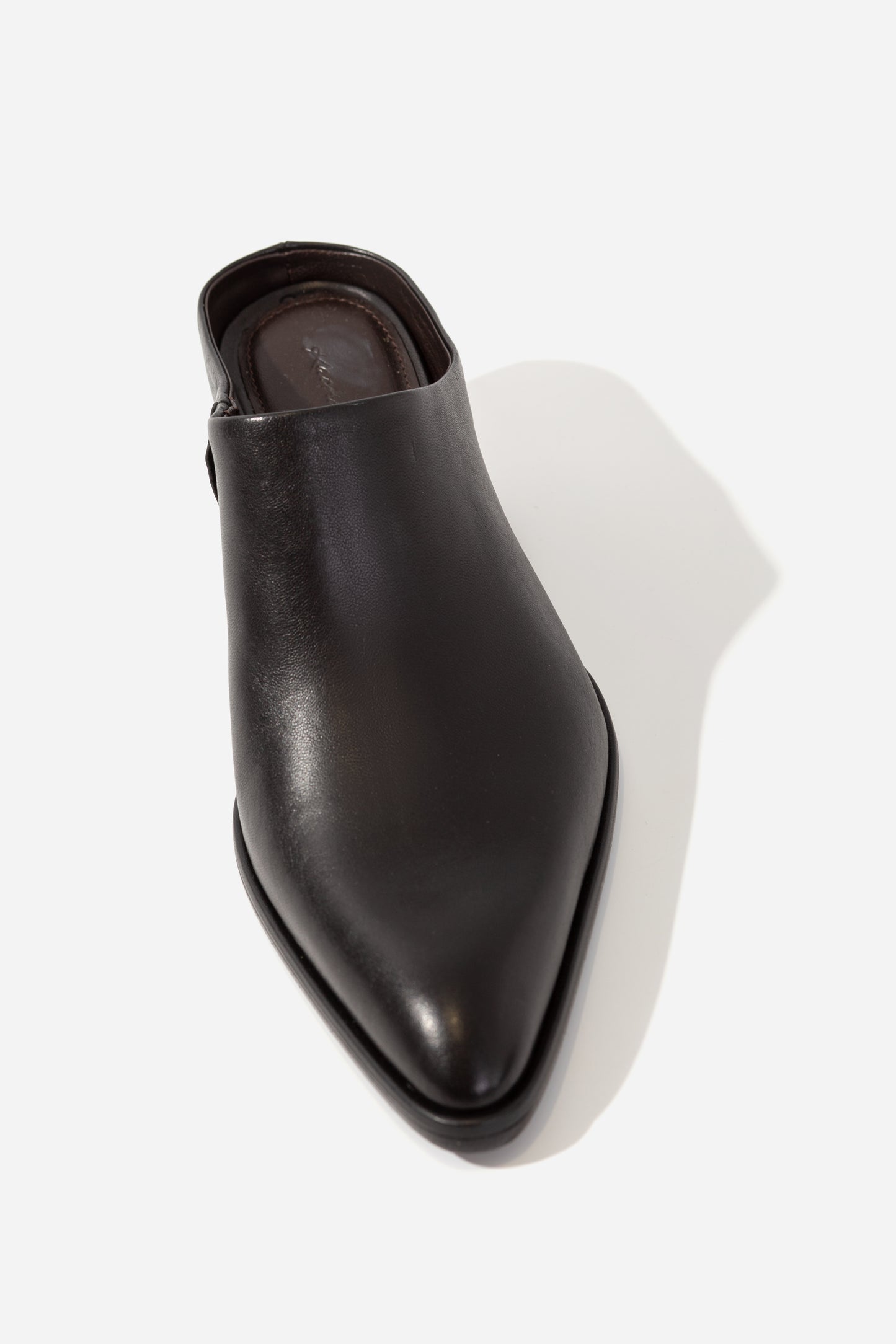BERTA black mules KACHOROVSKA