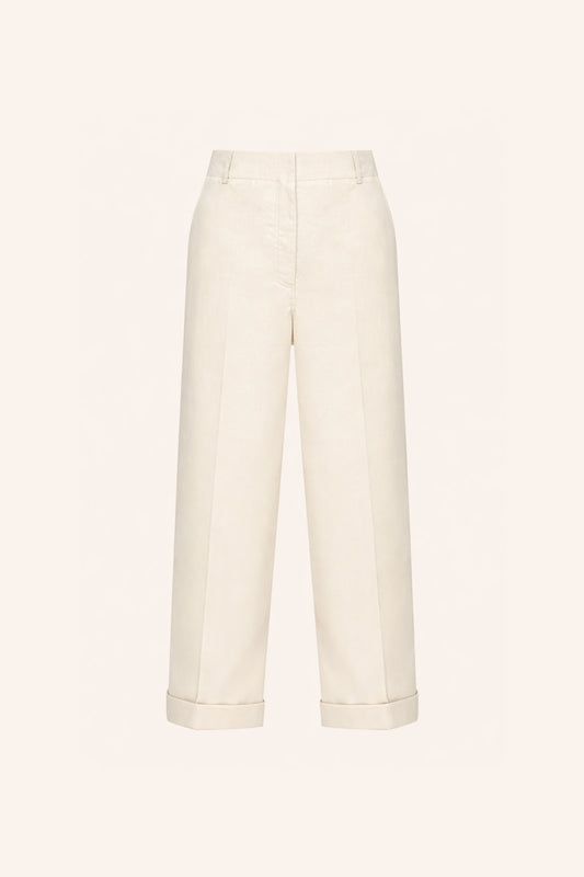 COTTON PANTS KATERINA KVIT
