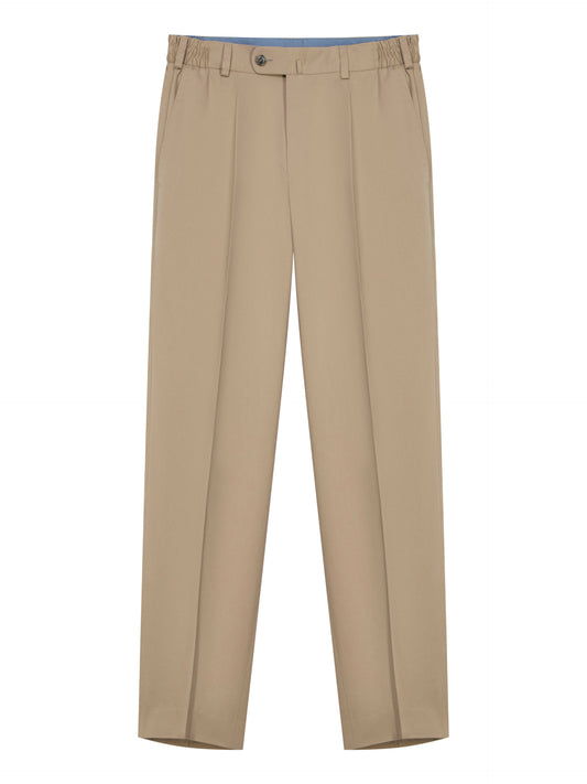 Beige Cotton Trousers INDPOSHIV