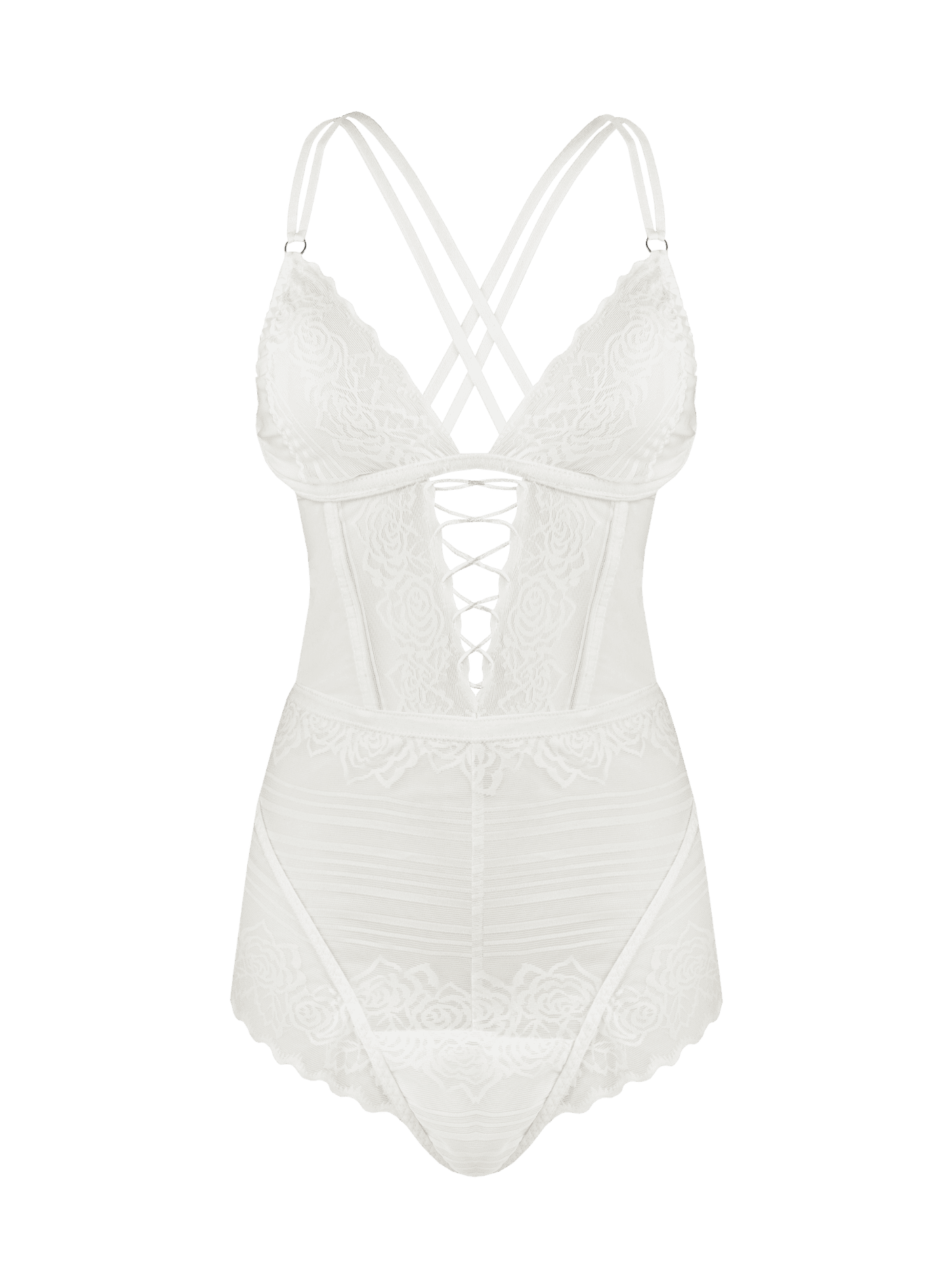 Body Vish White FOX LINGERIE