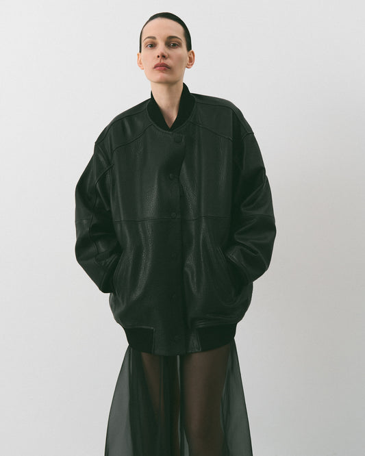 BOMBER LEATHER JACKET KATERINA KVIT