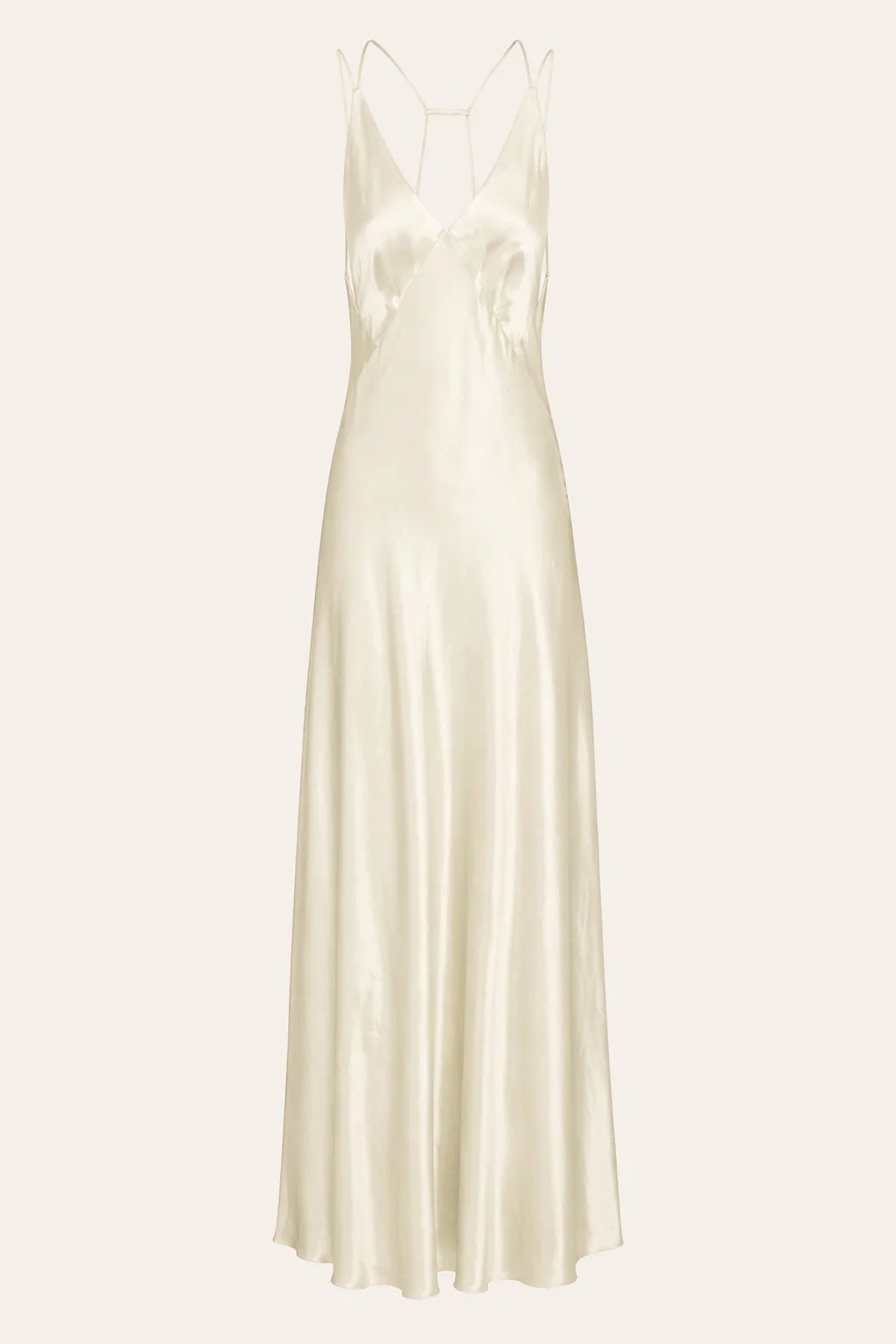 VISCOSE LONG DRESS KATERINA KVIT