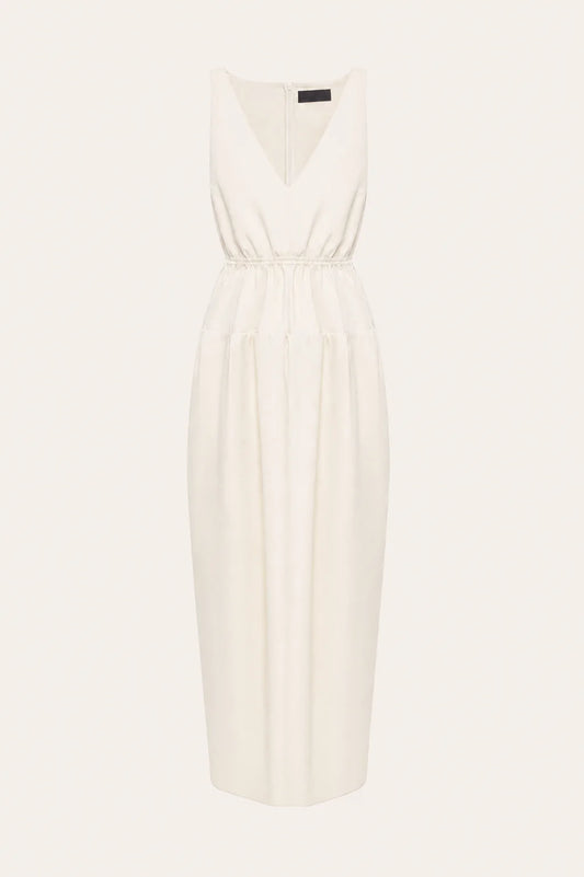 MILK COTTON DRESS KATERINA KVIT