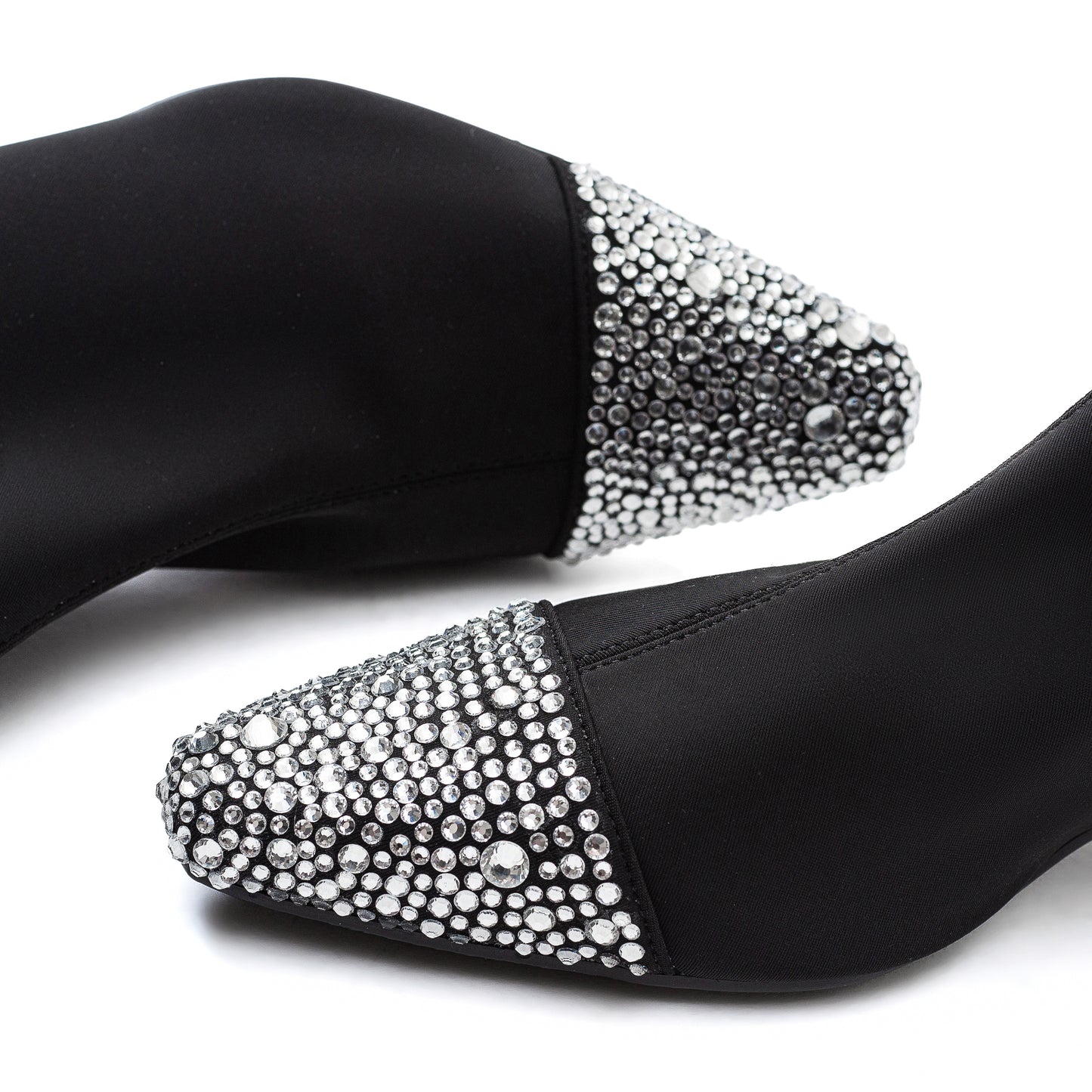 Chicago stretch ankle boots with rhinestones LOOKIE ATELIER