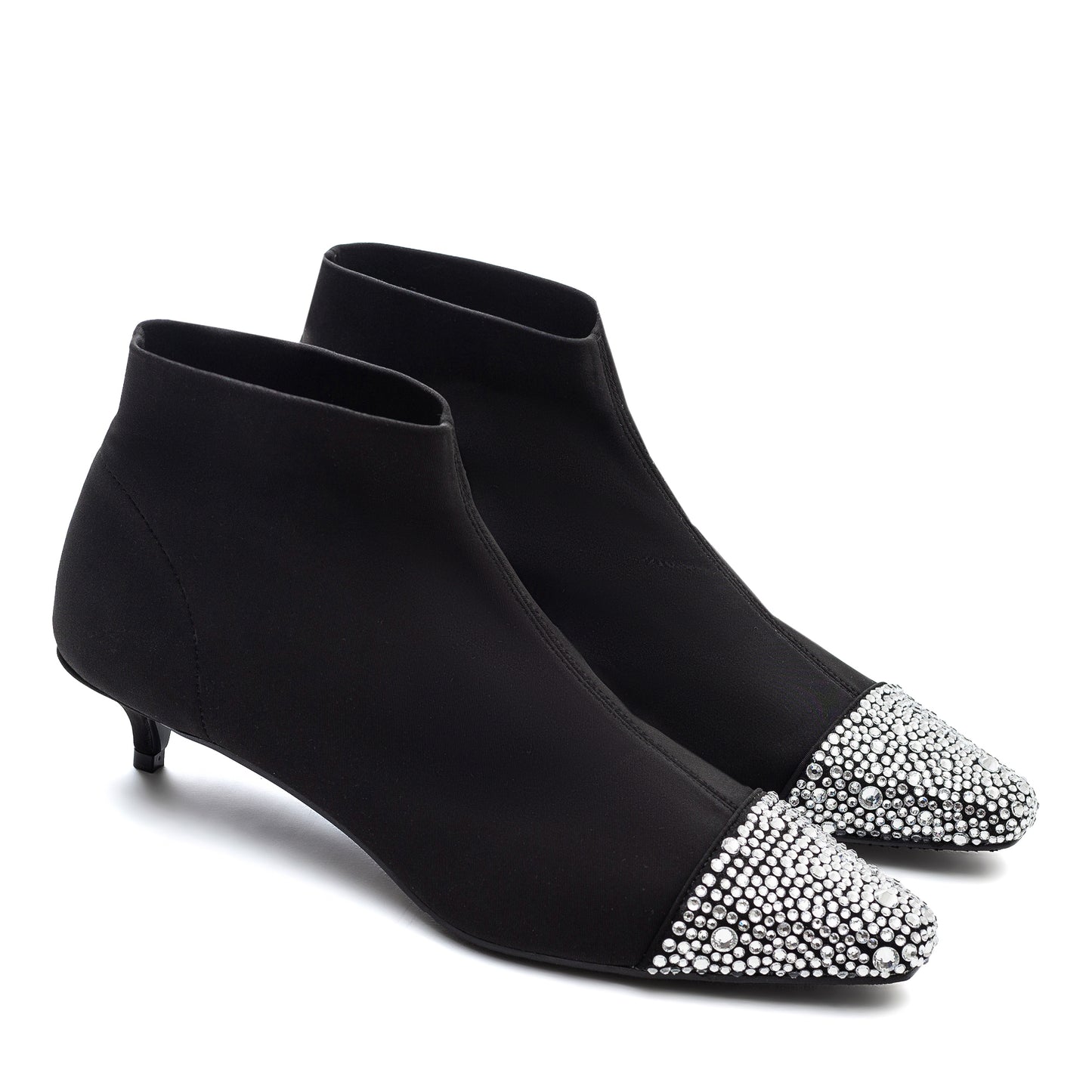 Chicago stretch ankle boots with rhinestones LOOKIE ATELIER