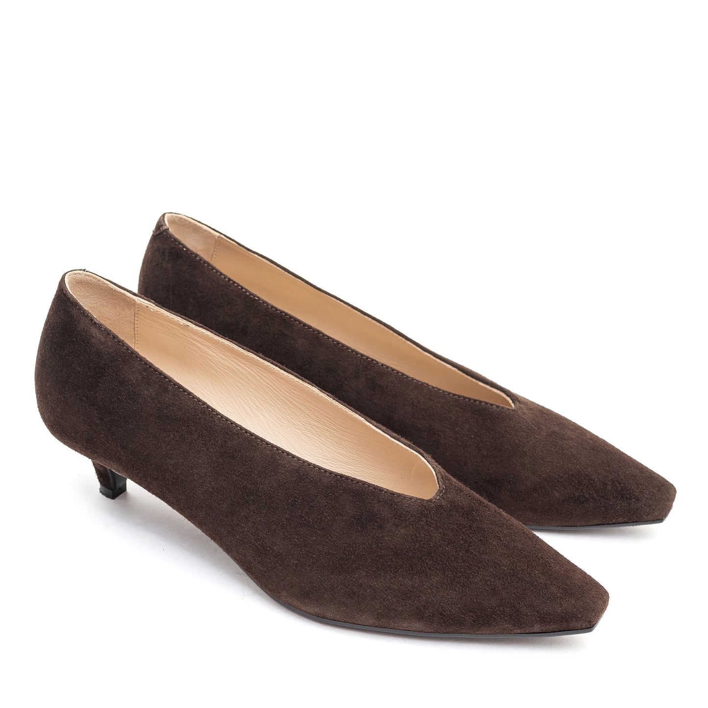 Comfortable Erica brown pumps for every day LOOKIE ATELIER