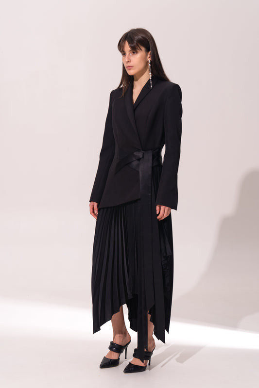 Jacket dress with pleats VALERY KOVALSKA