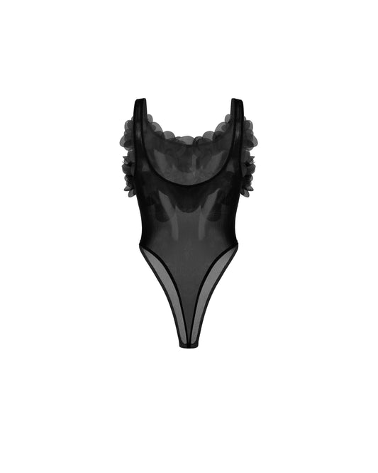 Peony Bodysuit in black PASKAL