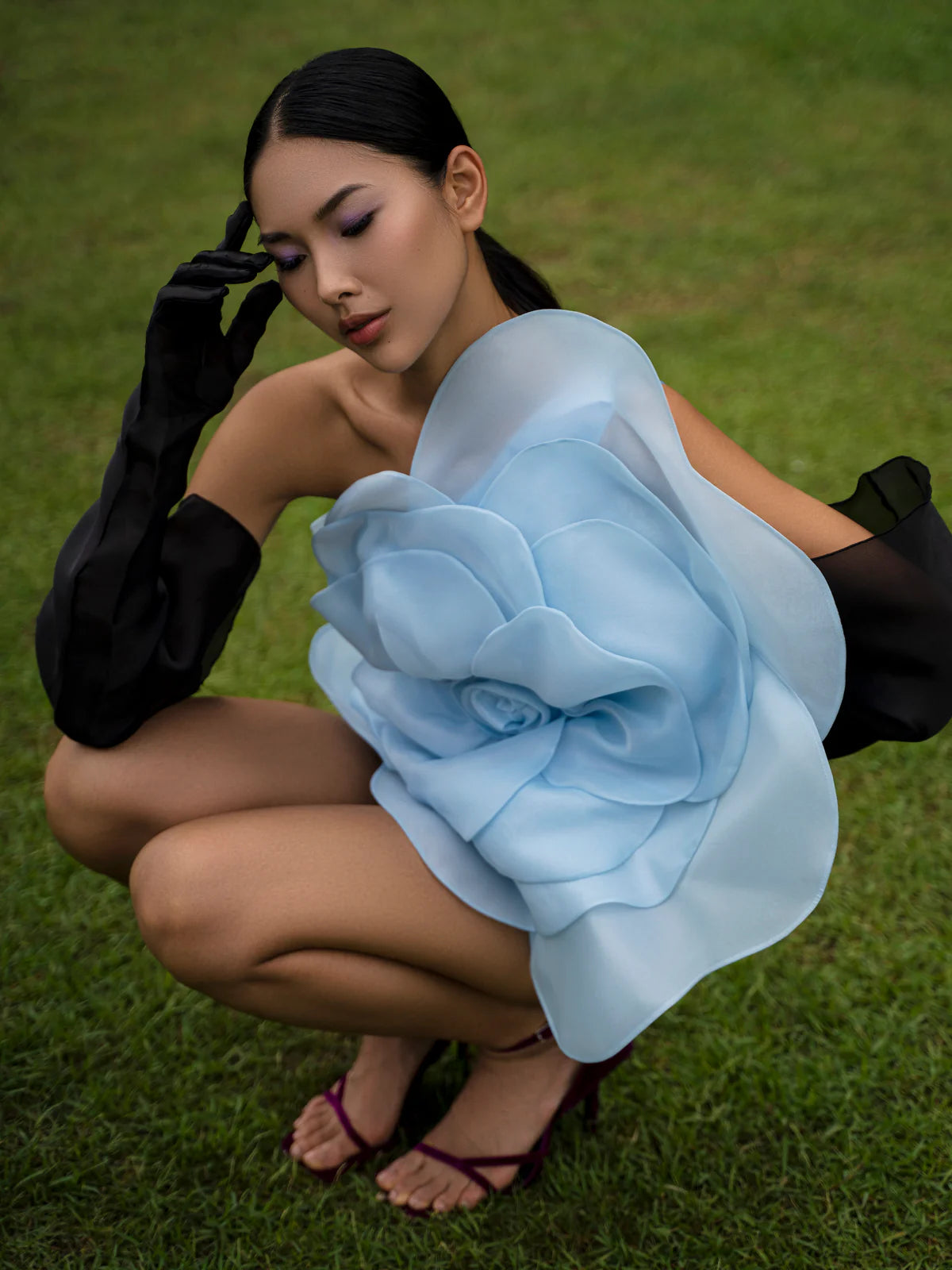Camellia Lisa Blue Dress J’AMEMME