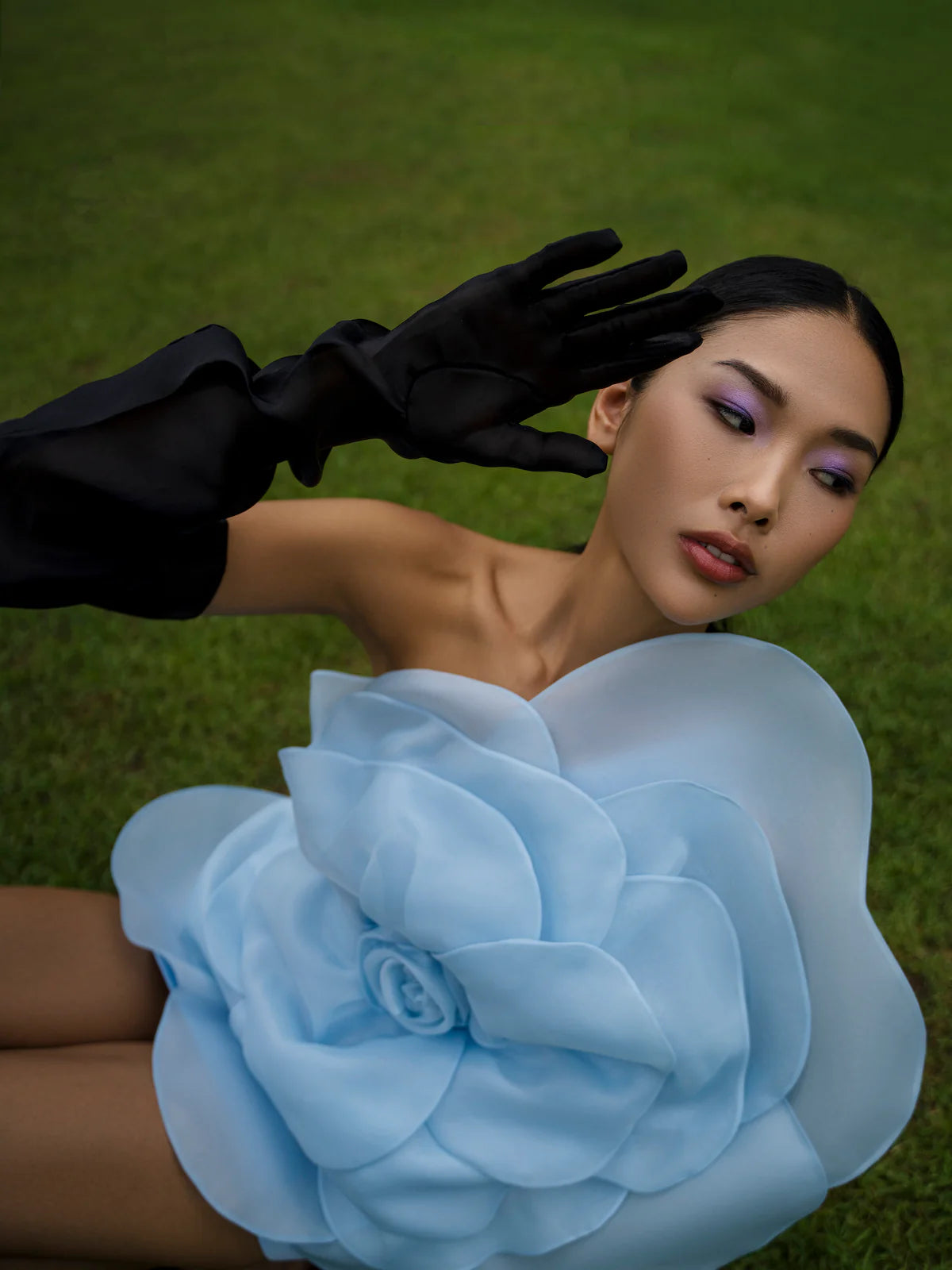 Camellia Lisa Blue Dress J’AMEMME