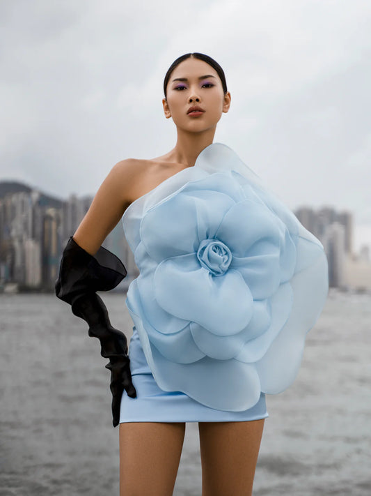 Camellia Lisa Blue Dress J’AMEMME