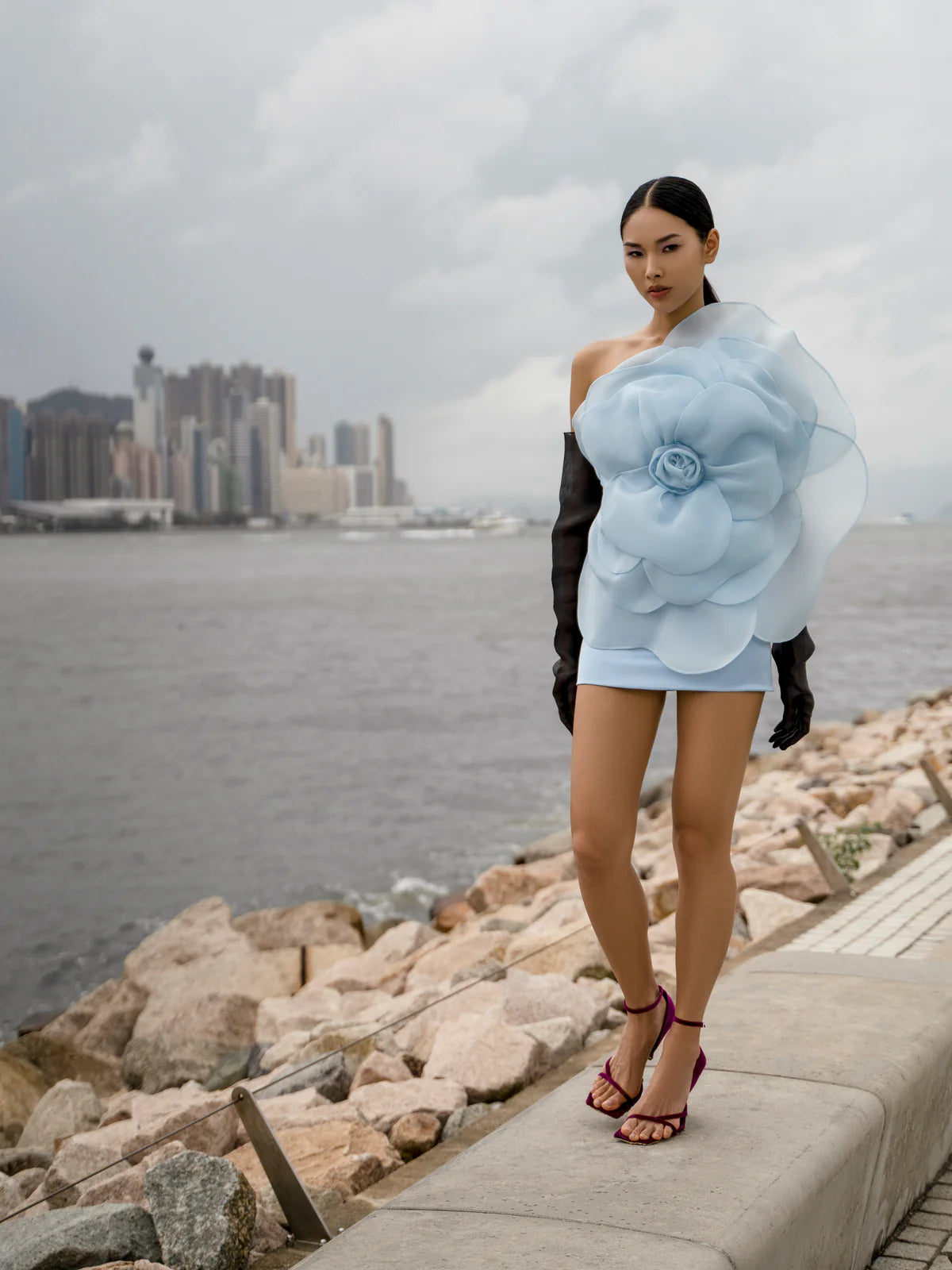 Camellia Lisa Blue Dress J’AMEMME
