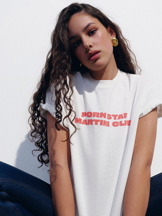 Ivory Porn Star Martini Club T-shirt NOVITSKA