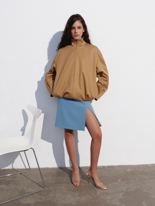 Brown oversized bomber NOVITSKA
