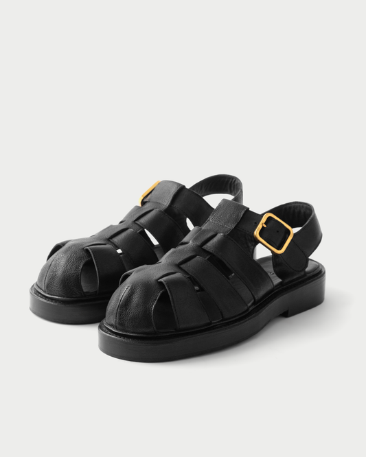 Grandpa Sandals Black HVOYA