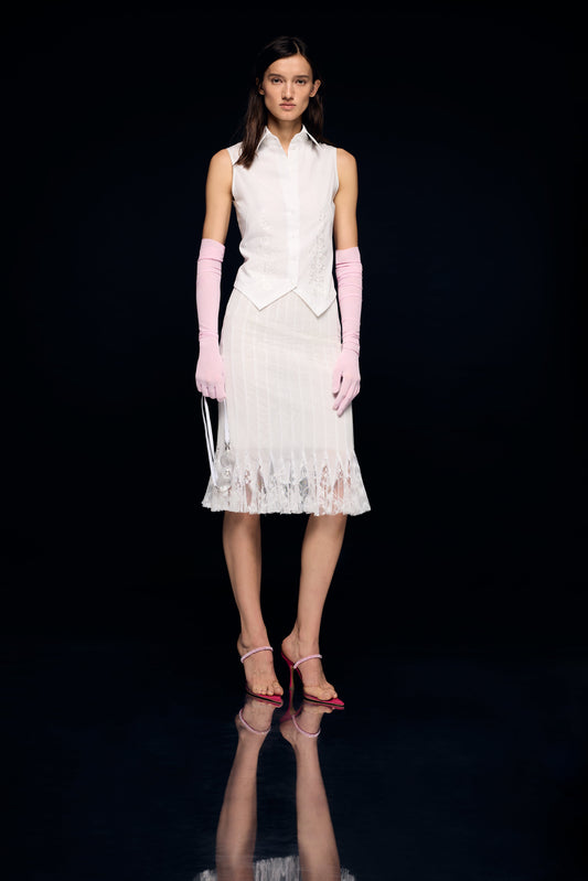 Corset skirt with lace details FROLOV