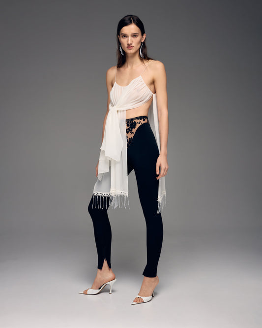 Corset leggings with lace details FROLOV