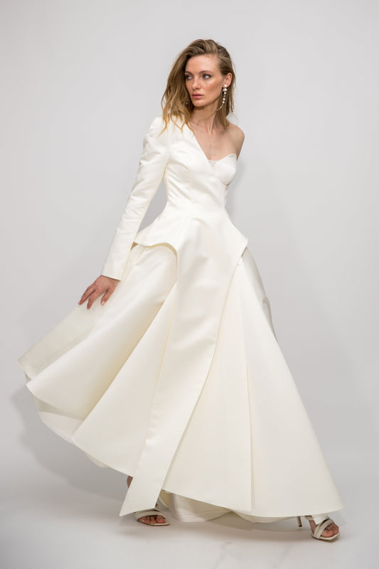 Full Moon gown with a half jacket VALERY KOVALSKA