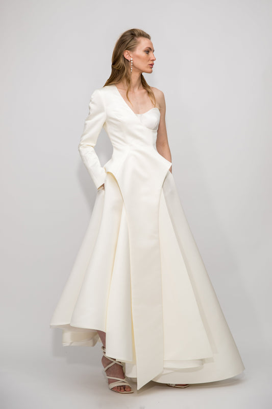 Full Moon gown with a half jacket VALERY KOVALSKA