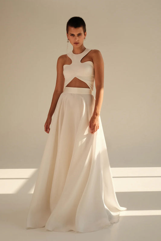 Curved crop corset VALERY KOVALSKA