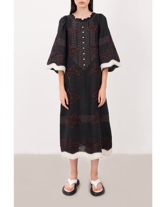 God Realm Midi dress in Black My Sleeping Gypsy