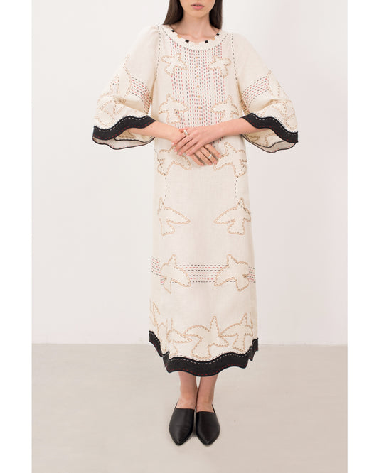 God Realm Midi dress in Ivory My Sleeping Gypsy