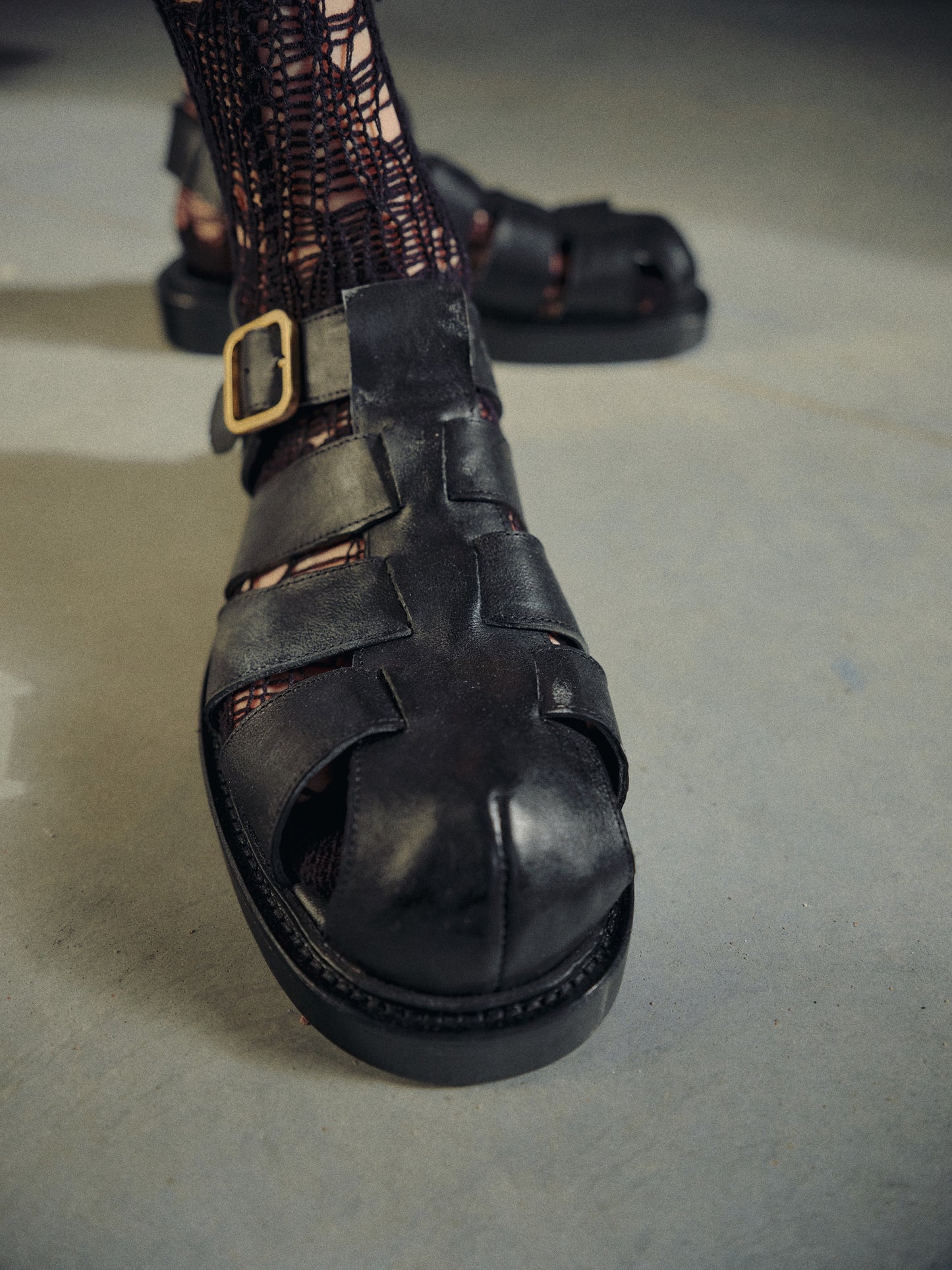 Grandpa Sandals Black HVOYA