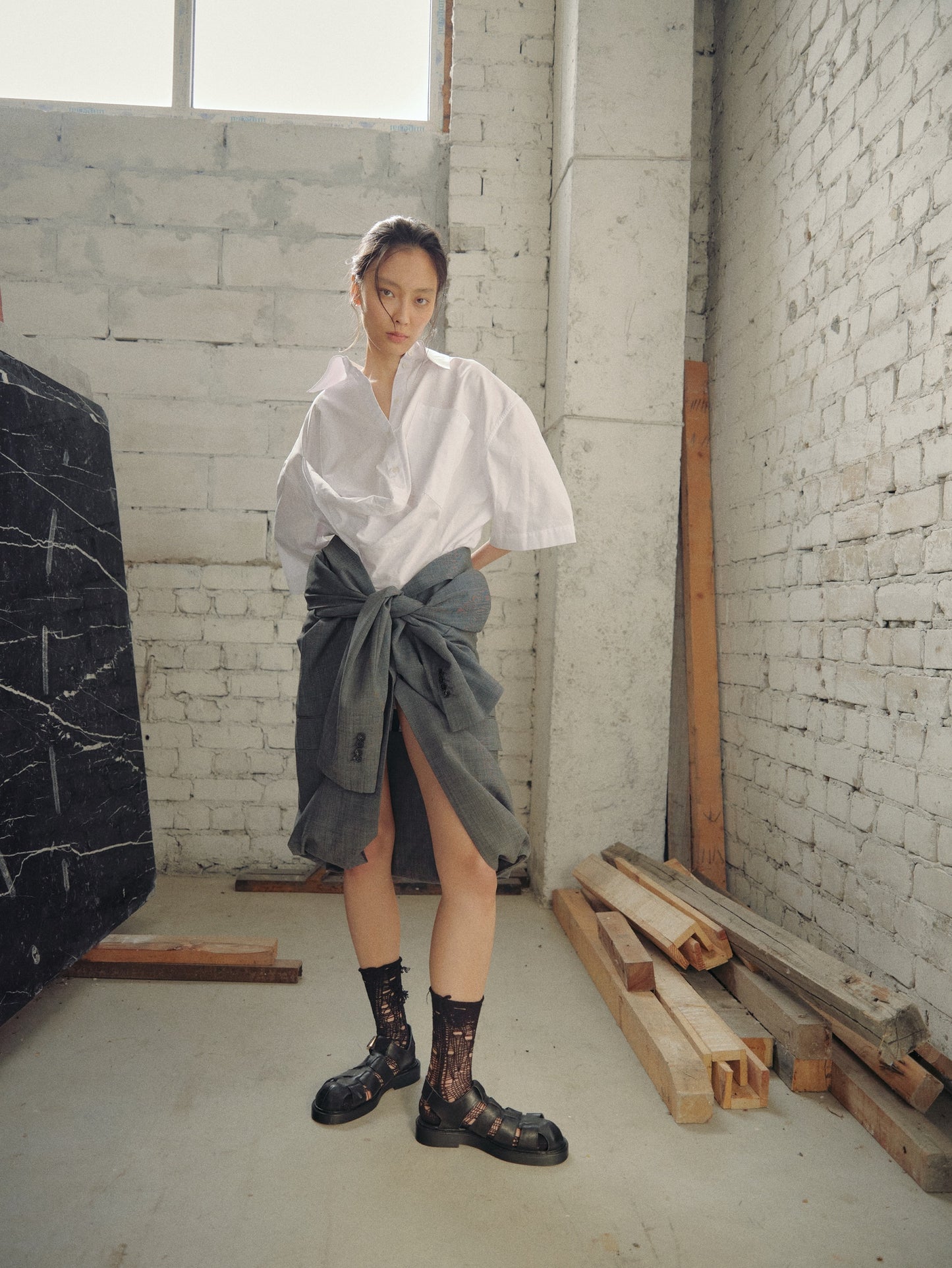 Grandpa Sandals Black HVOYA