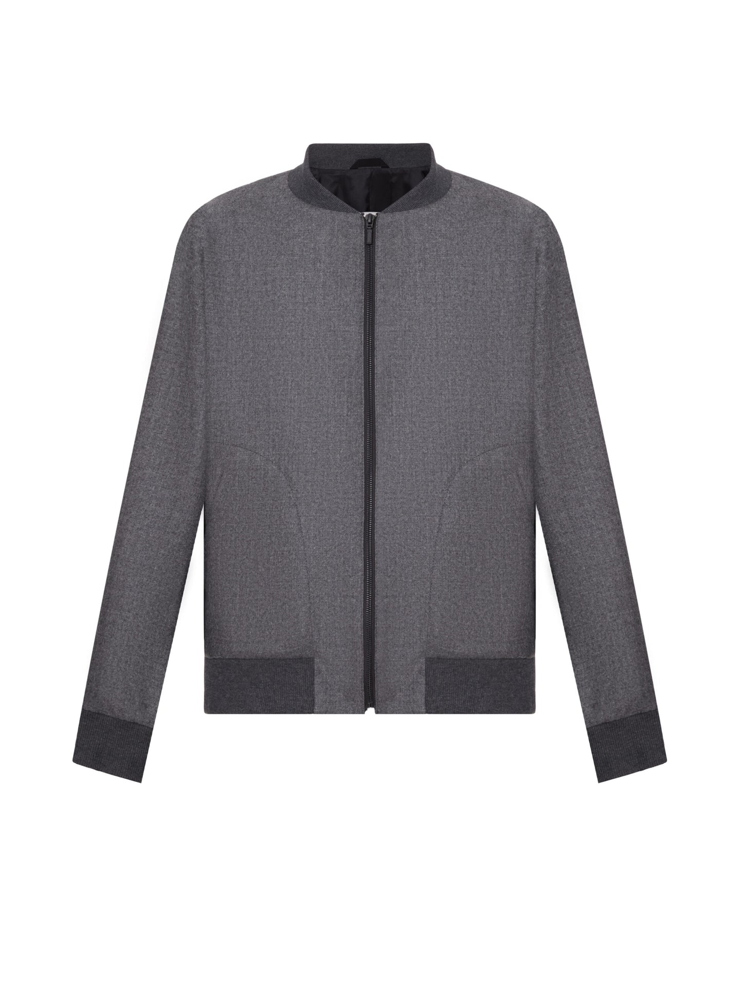 Grey Bomber Jacket INDPOSHIV