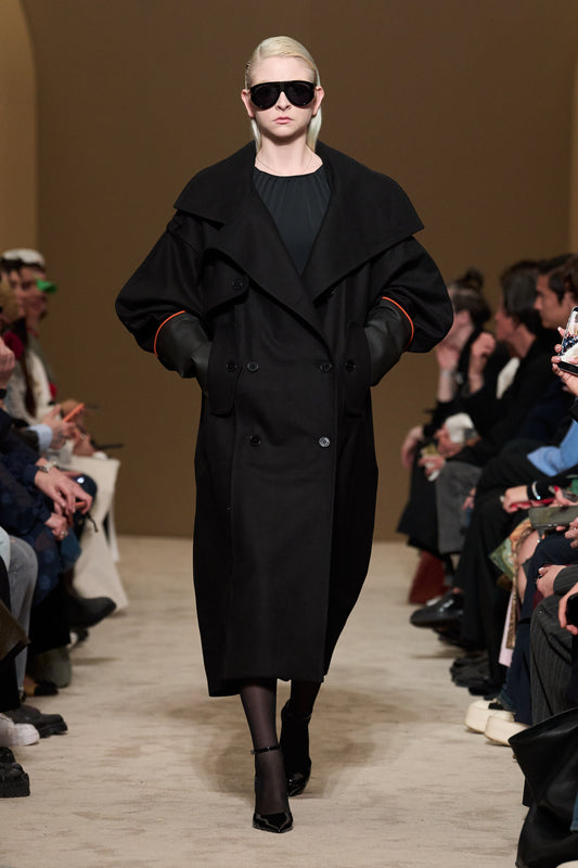 COAT #05 — Funnel Neck Wool Coat GUDU