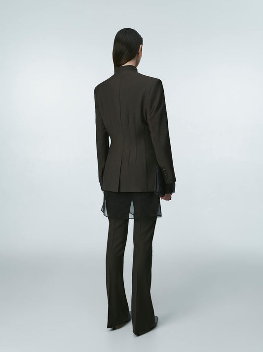 Wool flared trousers ELENA REVA