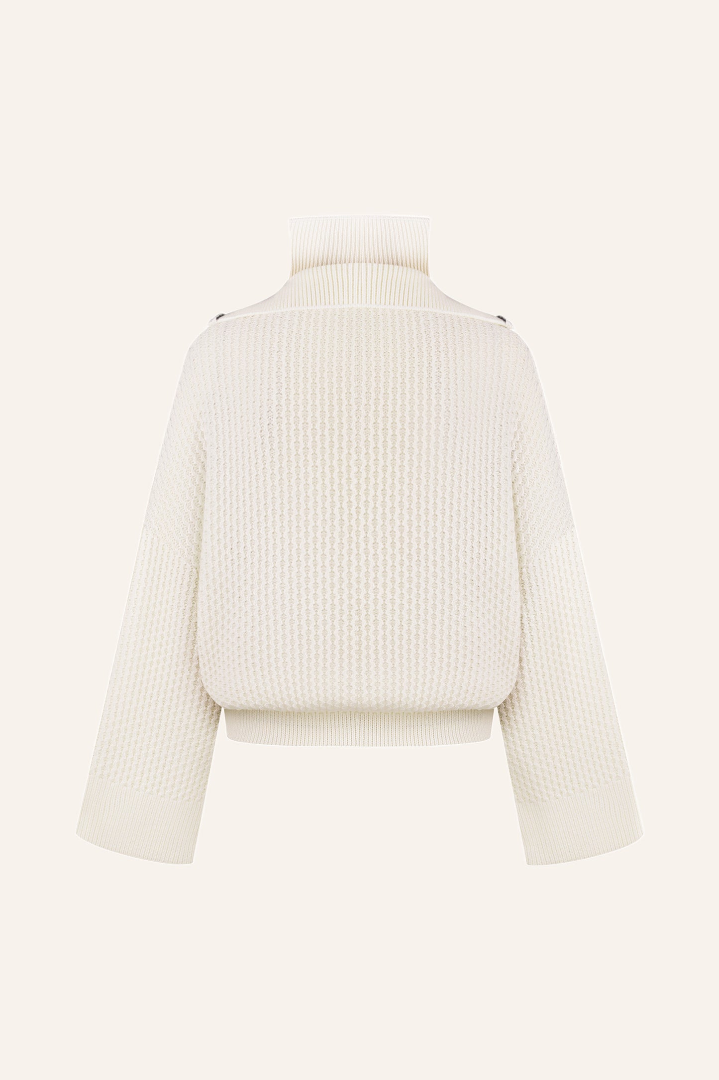 SHORT SWEATER WITH TWO ZIPPERS T.MOSCA