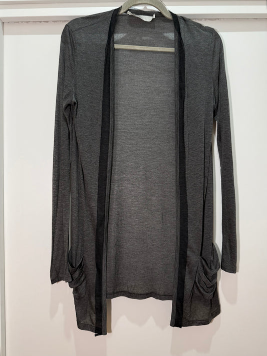 Sheer Open-Front Cardigan in Grey Rayon JASON WU (Pre-Owned)