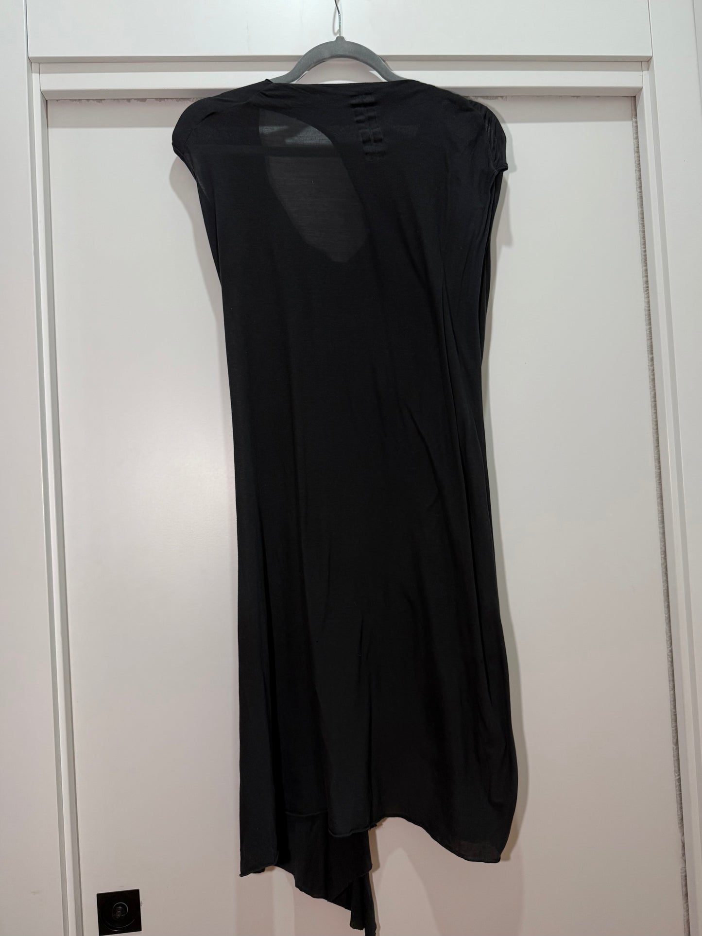 Draped Black Jersey Dress RICK OWENS (Pre-Owned)