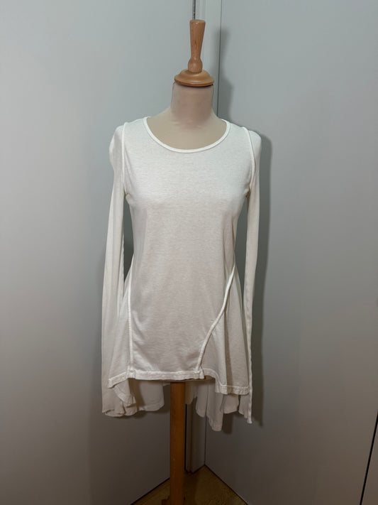 Ivory Asymmetric Jersey Dress / Tunic RICK OWENS (Pre-Owned)