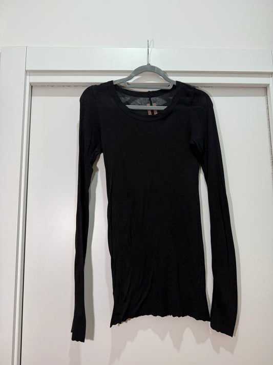 Black Long Sleeve Top RICK OWENS (Pre-Owned)