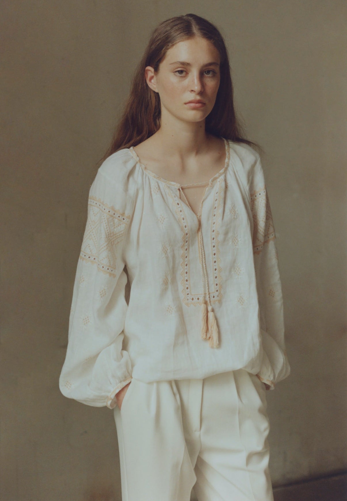 High waisted wide leg trousers NOVITSKA